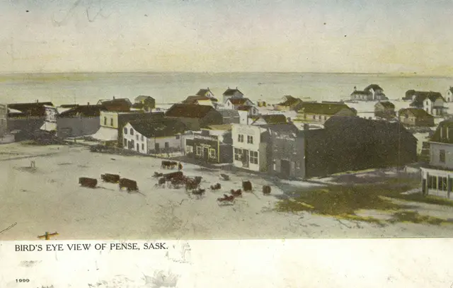Bird's eye view of Pense